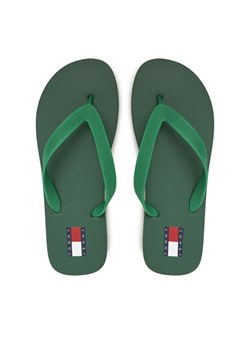 Japonki Tommy Jeans Tjm Beach Sandal EM0EM01560 Zielony ze sklepu eobuwie.pl w kategorii Klapki męskie - zdjęcie 181301801