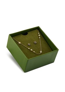 Zestaw naszyjnik i kolczyki Tory Burch 165322 Złoty - id: 0197865174998 - marki Tory Burch - 181302320 Zestaw naszyjnik i kolczyki Tory Burch 165322 Złoty ze sklepu eobuwie.pl w kategorii Komplety biżuterii - zdjęcie 181302320