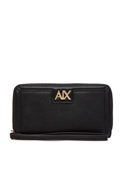 Duży Portfel Damski Armani Exchange 948451 4R731 Czarny ze sklepu eobuwie.pl w kategorii Portfele damskie - zdjęcie 181302414