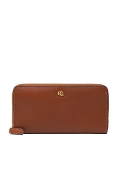 Duży Portfel Damski Lauren Ralph Lauren Zip Cont Wlt 432876730004 Brązowy ze sklepu eobuwie.pl w kategorii Portfele damskie - zdjęcie 181302540