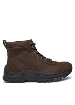 Trzewiki Calvin Klein Hybrid Wp Boot Laceup Rebellious YM0YM01077 Brązowy ze sklepu eobuwie.pl w kategorii Buty zimowe męskie - zdjęcie 181302901