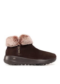 Botki Skechers On The Go Joy 144003/CHOC Brązowy ze sklepu eobuwie.pl w kategorii Botki - zdjęcie 181303503