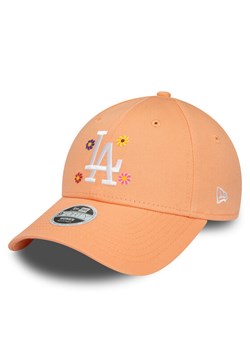 Czapka z daszkiem New Era Wmns Flower 940 La Dodgers 60435013 Pomarańczowy ze sklepu eobuwie.pl w kategorii Czapki z daszkiem damskie - zdjęcie 181303521