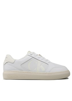 Sneakersy Calvin Klein Jeans Casual Cupsole Lth-Pu Mono YM0YM00573 Biały ze sklepu eobuwie.pl w kategorii Buty sportowe męskie - zdjęcie 181303684