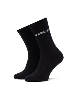 Skarpety wysokie damskie JACQUEMUS 21H213AC003-5000 Czarny ze sklepu eobuwie.pl w kategorii Skarpetki damskie - zdjęcie 181303740