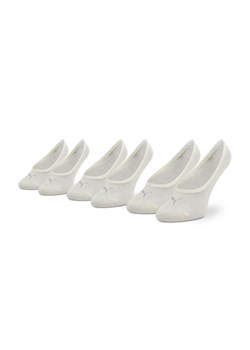 Zestaw 3 par stopek unisex Puma Footie 906930 30 Szary ze sklepu eobuwie.pl w kategorii Skarpetki damskie - zdjęcie 181303830