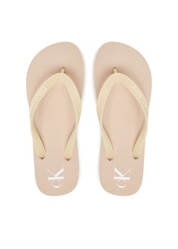 Japonki Calvin Klein Jeans Beach Sandal Transparent Tpu YW0YW01829 Różowy ze sklepu eobuwie.pl w kategorii Klapki damskie - zdjęcie 181304131