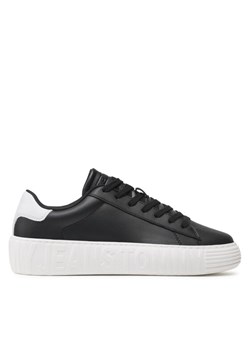 Sneakersy Tommy Jeans Leather Outsole EM0EM01159 Czarny ze sklepu eobuwie.pl w kategorii Trampki męskie - zdjęcie 181304583