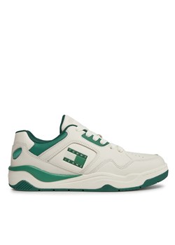 Sneakersy Tommy Jeans Tjm Leather Outsole Color EM0EM01350 Biały ze sklepu eobuwie.pl w kategorii Buty sportowe męskie - zdjęcie 181305034