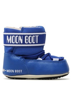 Śniegowce Moon Boot Crib 34010200005 Niebieski ze sklepu eobuwie.pl w kategorii Buciki niemowlęce - zdjęcie 181305141