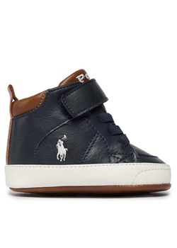 Trzewiki Polo Ralph Lauren Burnished RL100749 Granatowy ze sklepu eobuwie.pl w kategorii Buciki niemowlęce - zdjęcie 181305154