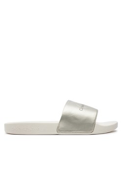 Klapki Calvin Klein Jeans Slide Ny Pearl YW0YW01243 Niebieski ze sklepu eobuwie.pl w kategorii Klapki damskie - zdjęcie 181305991
