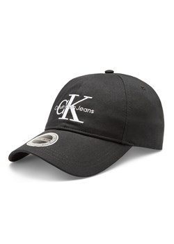 Czapka z daszkiem Calvin Klein Jeans Monogram K50K510061 Czarny ze sklepu eobuwie.pl w kategorii Czapki z daszkiem damskie - zdjęcie 181306322