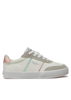 Sneakersy Pepe Jeans Kenton Origin G PGS30602 Biały ze sklepu eobuwie.pl w kategorii Buty sportowe dziecięce - zdjęcie 181306542