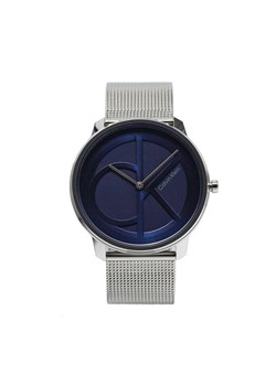 Zegarek Calvin Klein Iconic 25200031 Srebrny ze sklepu eobuwie.pl w kategorii Zegarki - zdjęcie 181306922