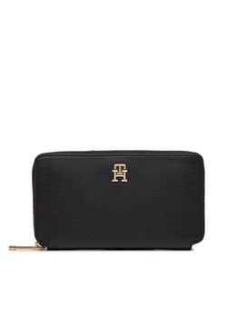 Duży Portfel Damski Tommy Hilfiger Iconic Tommy Large Za AW0AW16009 Czarny ze sklepu eobuwie.pl w kategorii Portfele damskie - zdjęcie 181307062
