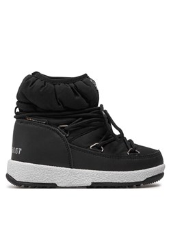 Śniegowce Moon Boot Jr Girl Low Nylon Wp 34051800001 Czarny ze sklepu eobuwie.pl w kategorii Buty zimowe dziecięce - zdjęcie 181307150