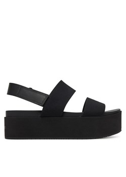 Sandały Calvin Klein Jeans Flatform Sandal Sling In YW0YW01788 Czarny ze sklepu eobuwie.pl w kategorii Sandały damskie - zdjęcie 181307210