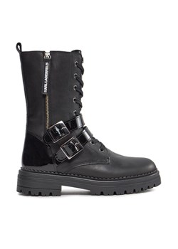Botki Karl Lagerfeld Kids Z19112 M Czarny ze sklepu eobuwie.pl w kategorii Buty zimowe dziecięce - zdjęcie 181307424