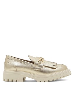 Loafersy Eva Minge ANGE-1018 Złoty ze sklepu eobuwie.pl w kategorii Mokasyny damskie - zdjęcie 181307620