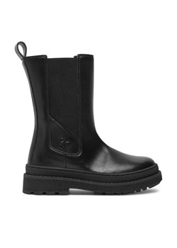Kozaki Calvin Klein Jeans Chelsea Boot V4A5-81034-1355 M Czarny ze sklepu eobuwie.pl w kategorii Buty zimowe dziecięce - zdjęcie 181308191