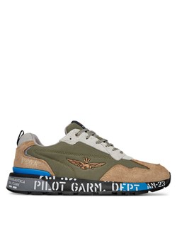 Sneakersy Aeronautica Militare 251SC276CT3546 Zielony ze sklepu eobuwie.pl w kategorii Buty sportowe męskie - zdjęcie 181308764
