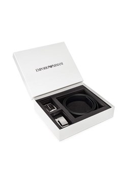 Pasek Męski Emporio Armani Y4S498 YLP4E 81519 Czarny ze sklepu eobuwie.pl w kategorii Paski męskie - zdjęcie 181308783