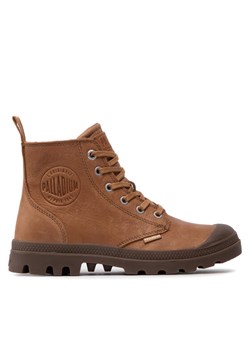 Trapery Palladium Pampa Zip Lth Ess 76888-252-M Brązowy ze sklepu eobuwie.pl w kategorii Workery damskie - zdjęcie 181308891