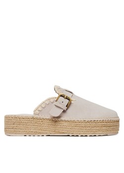 Espadryle Mou Jute clog plain MU.SW641000A Szary ze sklepu eobuwie.pl w kategorii Espadryle damskie - zdjęcie 181309050
