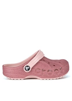 Klapki Crocs BAYA GLITTER CLOG KIDS 207015-6SR Różowy ze sklepu eobuwie.pl w kategorii Klapki dziecięce - zdjęcie 181309130