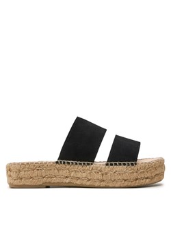 Espadryle Manebi Hamptons Double Sole 2 Bands Sandals K 1.0 JB Czarny ze sklepu eobuwie.pl w kategorii Espadryle damskie - zdjęcie 181309223