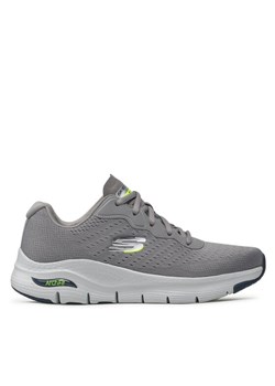 Sneakersy Skechers Infinity Cool 232303/GRY Szary ze sklepu eobuwie.pl w kategorii Buty sportowe męskie - zdjęcie 181309323