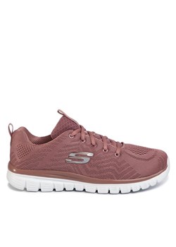 Sneakersy Skechers Get Connected 12615/MVE Różowy ze sklepu eobuwie.pl w kategorii Buty sportowe damskie - zdjęcie 181309782