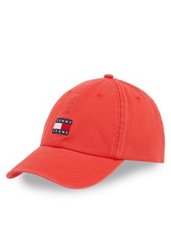 Czapka z daszkiem Tommy Jeans Tjm Heritage Cap AM0AM12020 Czerwony ze sklepu eobuwie.pl w kategorii Czapki z daszkiem męskie - zdjęcie 181310251