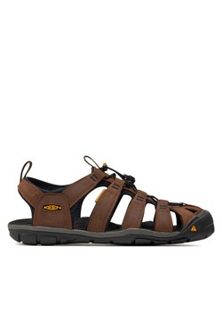 Sandały Keen Clearwater Cnx Leather 1013106 Brązowy ze sklepu eobuwie.pl w kategorii Sandały męskie - zdjęcie 181310473