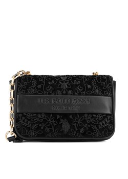 Torebka U.S. Polo Assn. BIUXT8462WZC Czarny ze sklepu eobuwie.pl w kategorii Listonoszki - zdjęcie 181310991