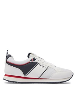Sneakersy Pepe Jeans Dublin Brand PMS40009 Biały ze sklepu eobuwie.pl w kategorii Buty sportowe męskie - zdjęcie 181311071