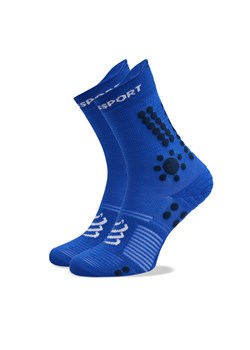 Skarpety wysokie unisex Compressport Pro Racing V4.0 Trail XU00048B Niebieski ze sklepu eobuwie.pl w kategorii Skarpetki męskie - zdjęcie 181311194