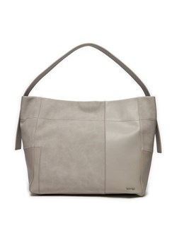 Torebka Calvin Klein Texture Block Large Shopper K60K611670 Beżowy ze sklepu eobuwie.pl w kategorii Torby Shopper bag - zdjęcie 181311253