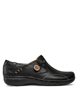 Półbuty Clarks Un Loop 203128374 Czarny ze sklepu eobuwie.pl w kategorii Półbuty damskie - zdjęcie 181311274