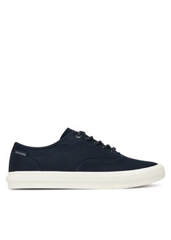 Tenisówki Tommy Hilfiger Hi Vulc Low Oxford Twill FM0FM05400 Granatowy ze sklepu eobuwie.pl w kategorii Trampki męskie - zdjęcie 181311920
