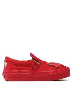 Tenisówki Vans Classic Slip-On H VN0009R7RED1 Czerwony ze sklepu eobuwie.pl w kategorii Trampki dziecięce - zdjęcie 181312154