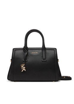 Torebka MICHAEL Michael Kors Laila 30S5G9IS1L Czarny ze sklepu eobuwie.pl w kategorii Kuferki - zdjęcie 181312521