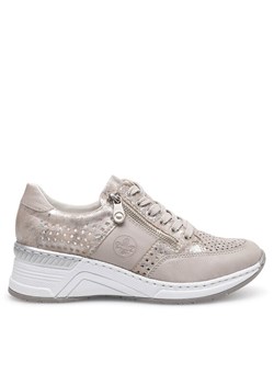 Sneakersy Rieker N4327-80 Srebrny ze sklepu eobuwie.pl w kategorii Półbuty damskie - zdjęcie 181312792