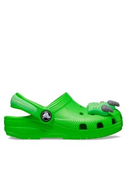 Klapki Crocs Classic Iam Dinosaur Clog T 209700 Zielony ze sklepu eobuwie.pl w kategorii Klapki dziecięce - zdjęcie 181313183