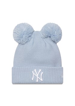 Czapka New Era Double Pom Bea 60565276 Błękitny ze sklepu eobuwie.pl w kategorii Czapki zimowe damskie - zdjęcie 181313304