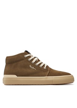Sneakersy Pepe Jeans Ben Top PMS31051 Zielony ze sklepu eobuwie.pl w kategorii Trampki męskie - zdjęcie 181313343