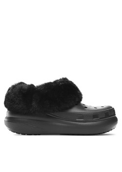 Klapki Crocs Crocs Furever Crush Clog 208446 Czarny ze sklepu eobuwie.pl w kategorii Klapki damskie - zdjęcie 181314213