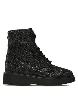 Botki MICHAEL Michael Kors Aniya Lug Bootie 40F3AYFEED Czarny ze sklepu eobuwie.pl w kategorii Botki - zdjęcie 181314242