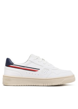 Sneakersy Tommy Hilfiger Stripes Low Cut Lace-Up Sneaker T3X9-32848-1355 S Biały ze sklepu eobuwie.pl w kategorii Buty sportowe dziecięce - zdjęcie 181314422